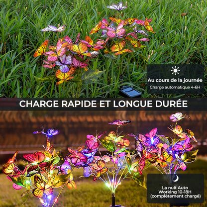 🌞✨Lampes solaires papillon pour jardin