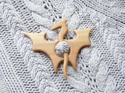 🔥Broche Broche avec Motif Animal en Bois