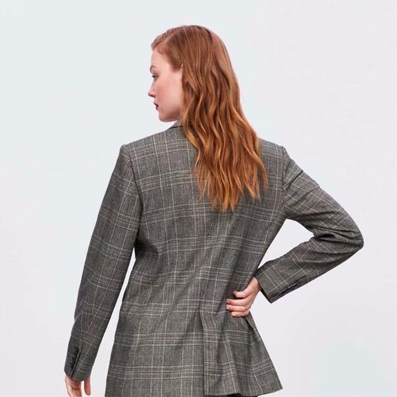 Veste de costume décontractée Blazer à carreaux