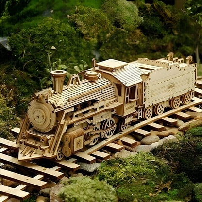 Ensemble de puzzle de modèle mécanique en bois super