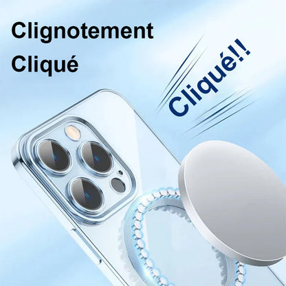 Galvanoplastie Charge magnétique sans fil Coque et skin iPhone