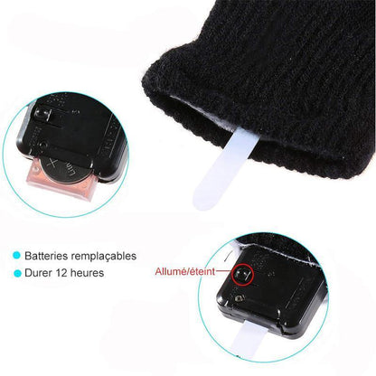 Gants LED Finger Lights 3 Couleurs 6 Modes