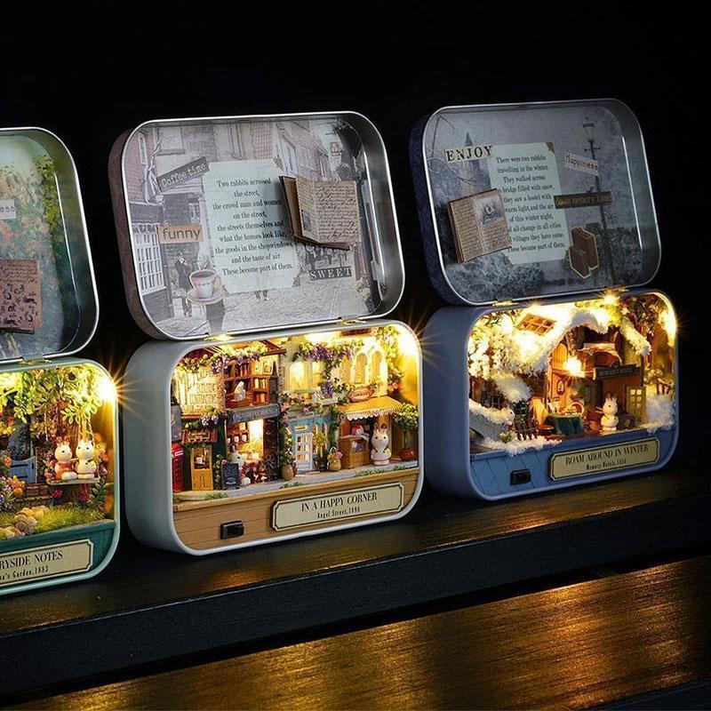 🔥Maison de poupée miniature 3D avec des jouets de bricolage légers