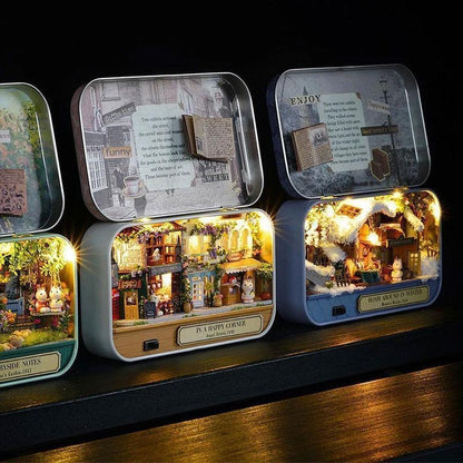 🔥Maison de poupée miniature 3D avec des jouets de bricolage légers