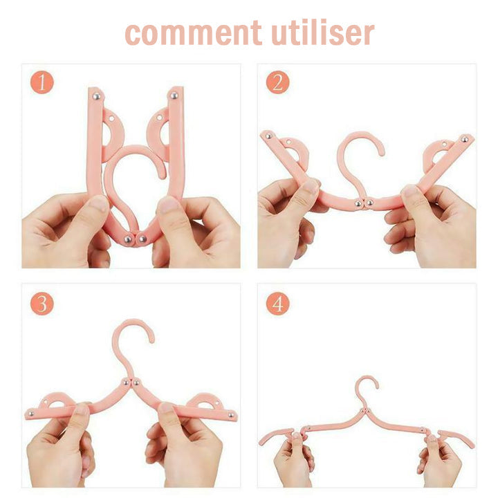 ⚡Cintre de voyage portable rétractable