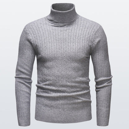 Pull à Col Roulé en Maille pour Homme