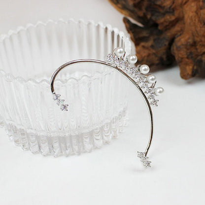 Boucles d'oreilles délicates en perles de zircon