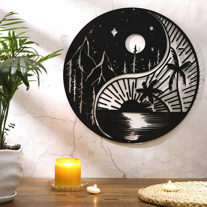 ✨Décoration Murale en Métal Arbre de Vie et 3 Oiseaux à Suspendre