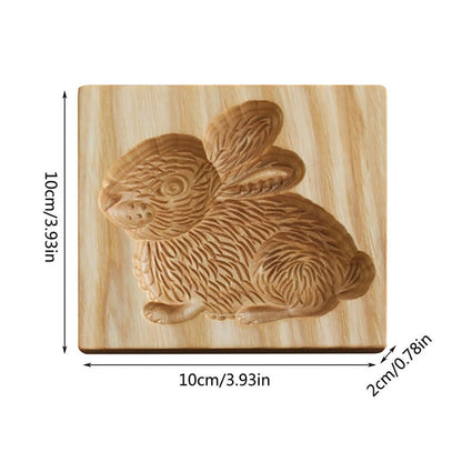 Coupe-biscuits à motifs en bois