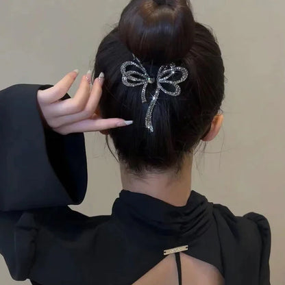 🎅Épingle à cheveux Bow Light Luxury Premium Feeling🎀