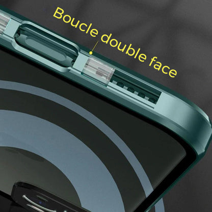 Coque iPhone avec boucle double face