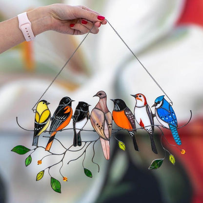 🐦Attrape-soleil Suspendu pour Fenêtre d'Oiseau Taché