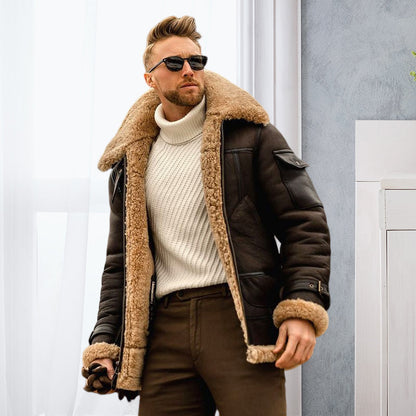 Veste mi-longue épaisse homme