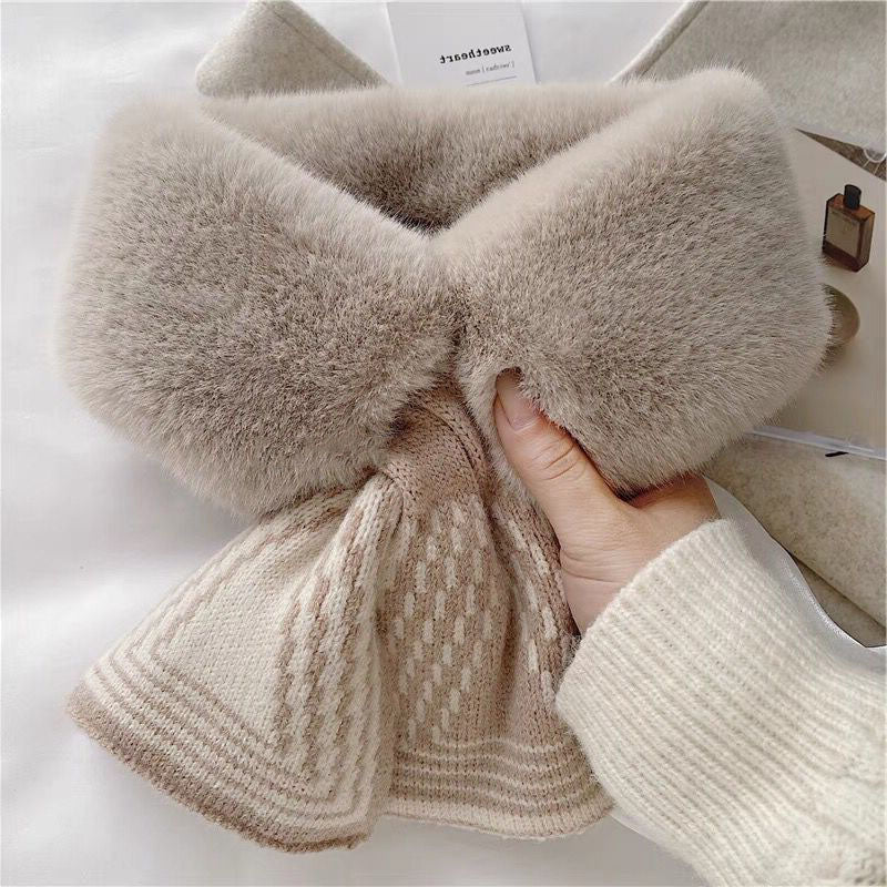 Jolie écharpe chaude en peluche