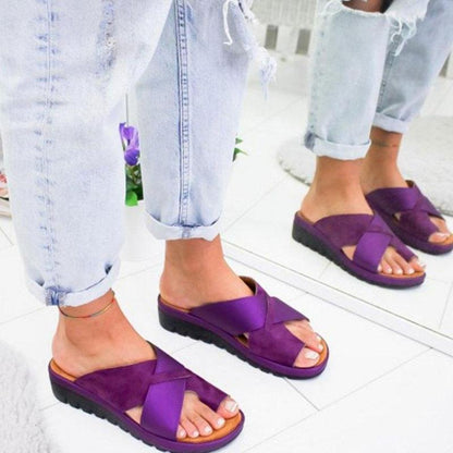 Femmes Plate-Forme Sandales Confortables Peep Toe