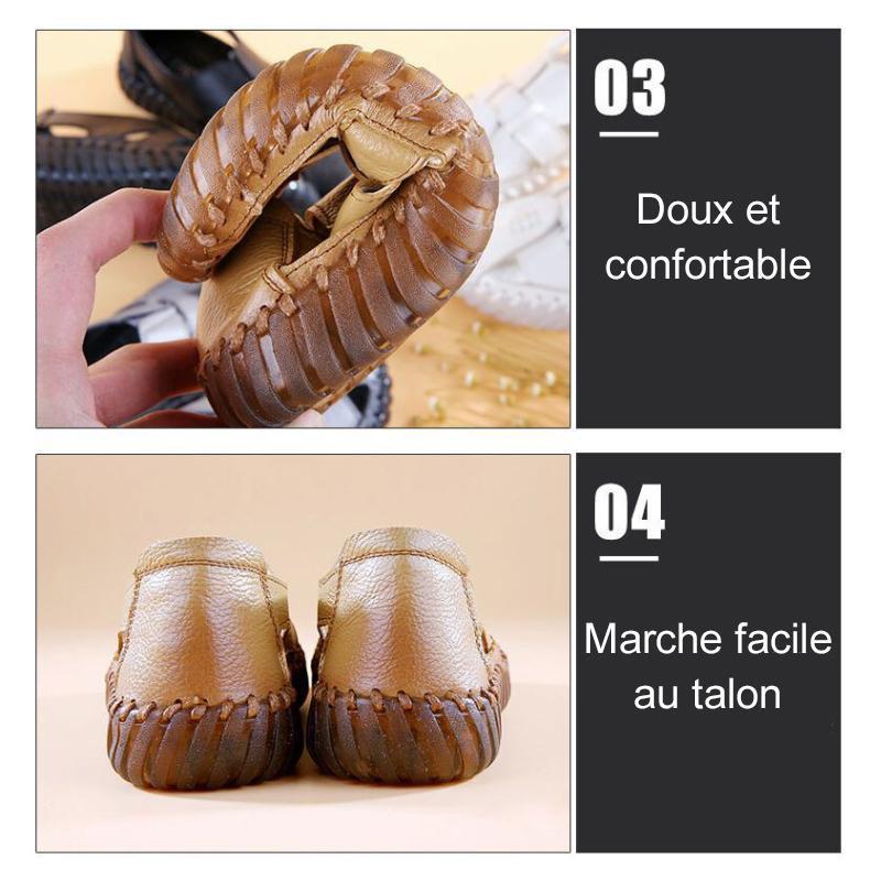 Sandales en cuir faites main