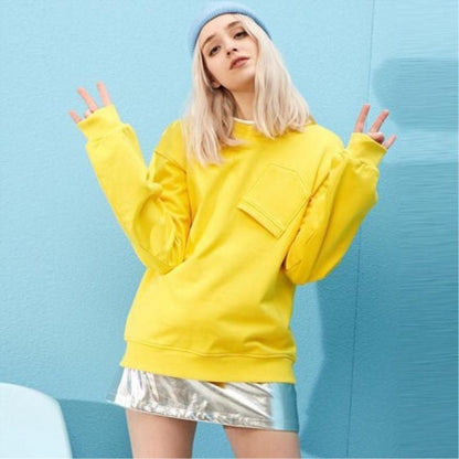 Pull monochrome pour femme avec col roulé