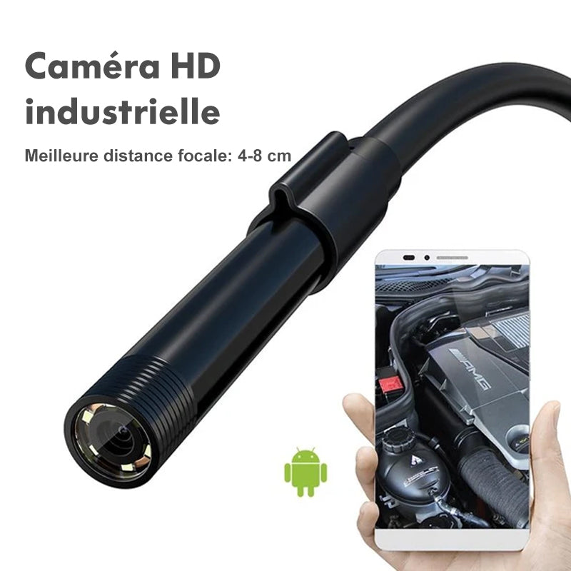 🔥Caméra d'Endoscope WiFi Semi-rigide à Mise au Point Automatique