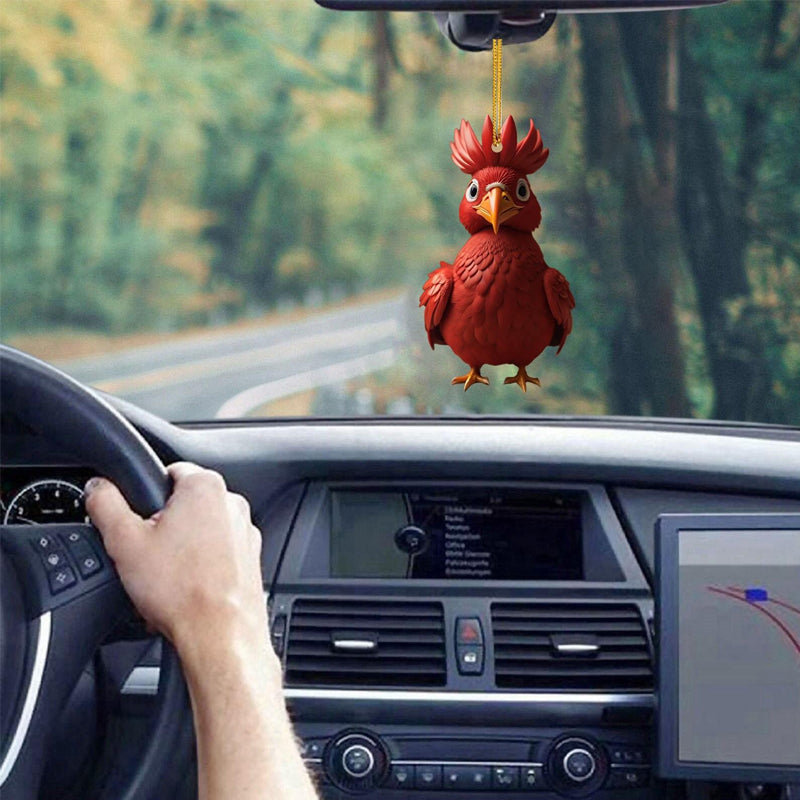 Ornements décoratifs de coq de dessin animé