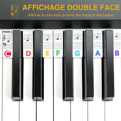 🎁Étiquettes Amovibles pour Partitions de Clavier de Piano