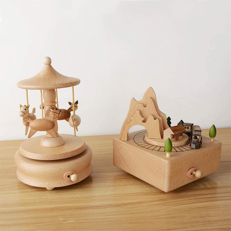 🎵Boîte à musique en bois pour enfants ou amis🌠