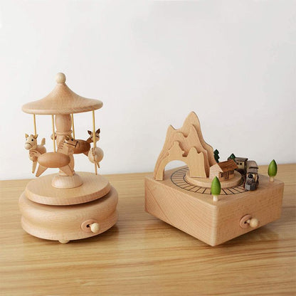 🎵Boîte à musique en bois pour enfants ou amis🌠
