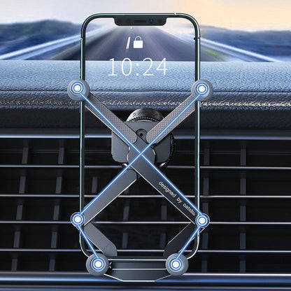 Support de téléphone de voiture de montage d'évent rotatif invisible