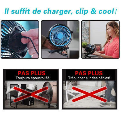 Mini Ventilateur USB à Clipser