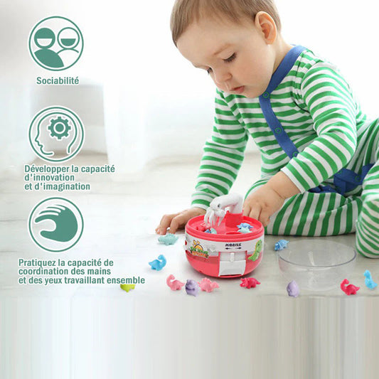 🌲Mini jouets de machine à griffes de dinosaure