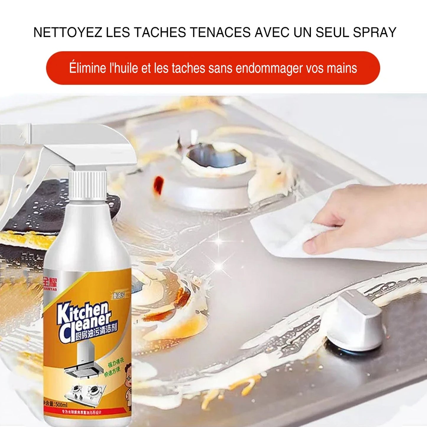Nettoyant mousse de cuisine