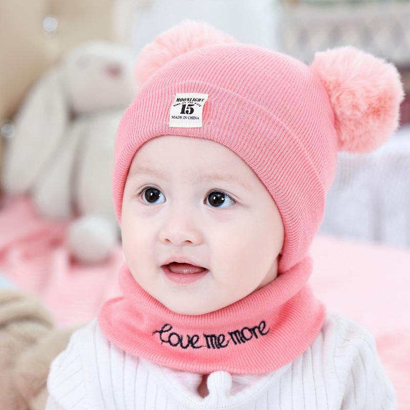 Chapeau et Écharpe Chaud Hiver Pour Bébés