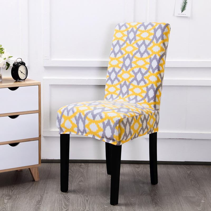 Housse de chaise multicolore en spandex