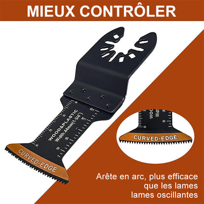 Lames d'outils oscillants à bord incurvé (20 PCS)