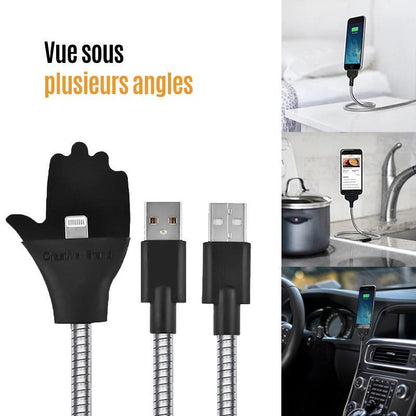 Câble de données de Chargement de Paume variée pour Apple, Android, Type-c