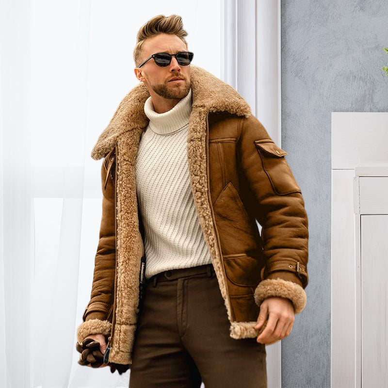 Veste mi-longue épaisse homme