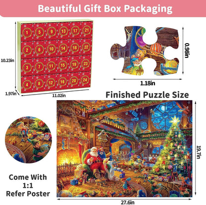 Calendrier de l'Avent 2023 Puzzles de Noël