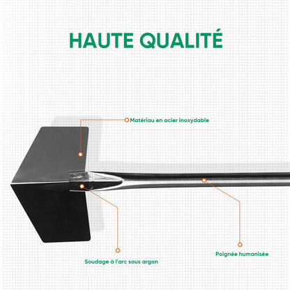 Grattoir mural en acier inoxydable(4pcs)