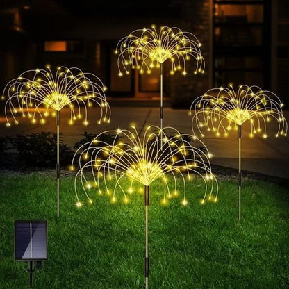 Lampe solaire à prise de terre pissenlit