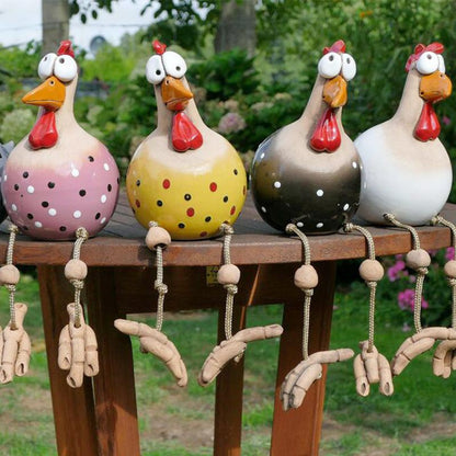 Jouet Drôle de Poulet Décor pour Jardin