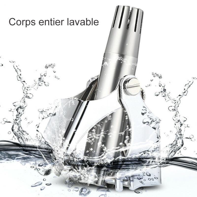 Tondeuse À Poils De Nez Manuel en Acier Inoxydable