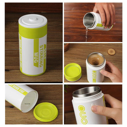 Tasse à Mélanger Automatique en Acier Inoxydable