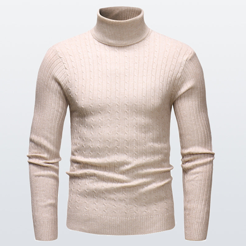 Pull à Col Roulé en Maille pour Homme