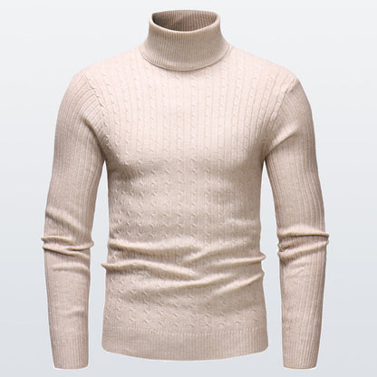 Pull à Col Roulé en Maille pour Homme