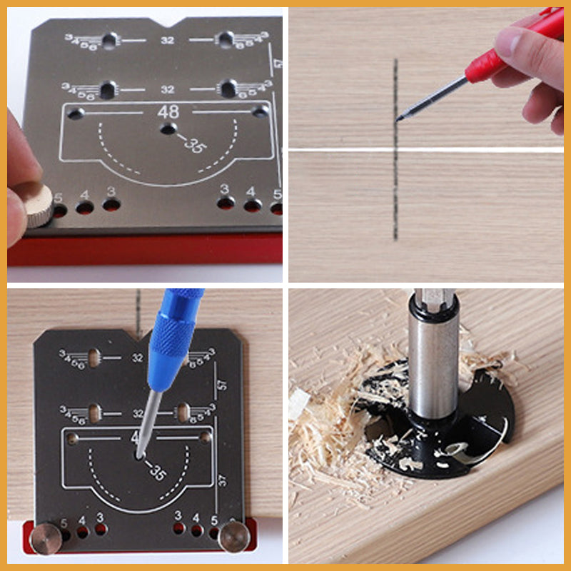 Localisateur de Poinçons de Charnière de 35 mm