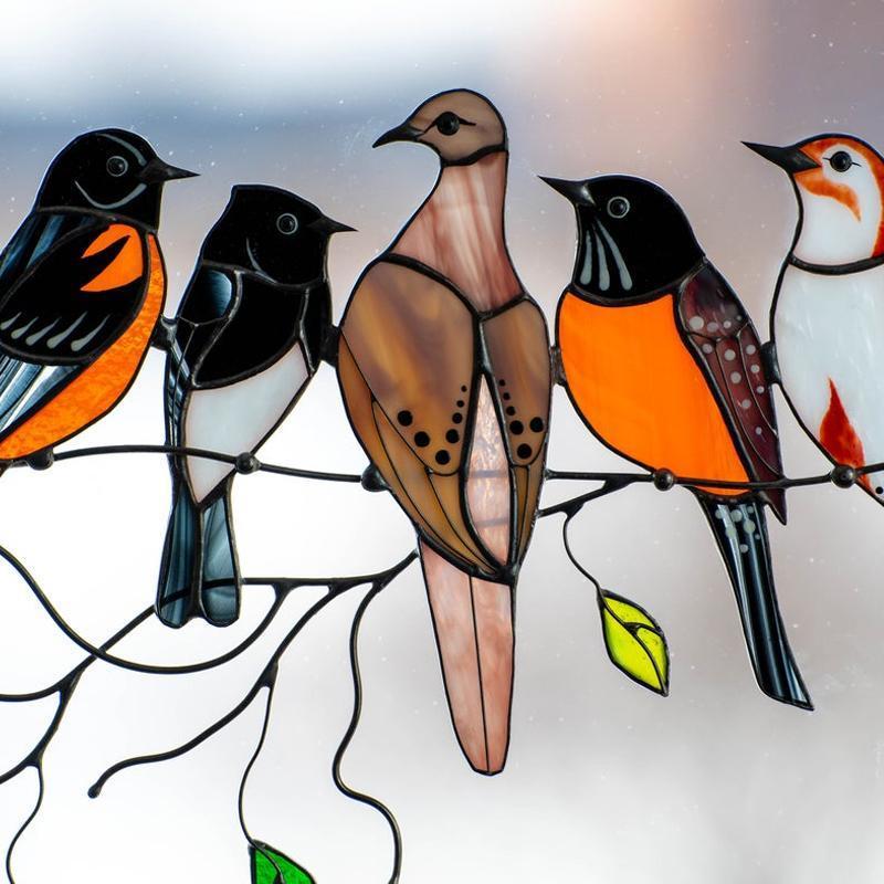 🐦Attrape-soleil Suspendu pour Fenêtre d'Oiseau Taché