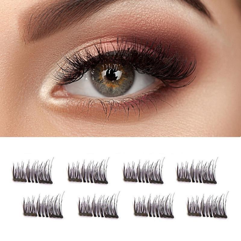 Faux Cils Magnétiques et Réutilisables (8 Pcs)