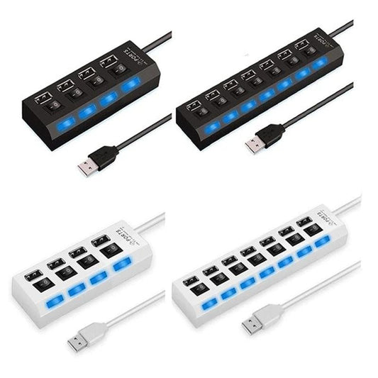 ✔️Concentrateur USB Haute Vitesse à Plusieurs Ports avec Interrupteurs Indépendants