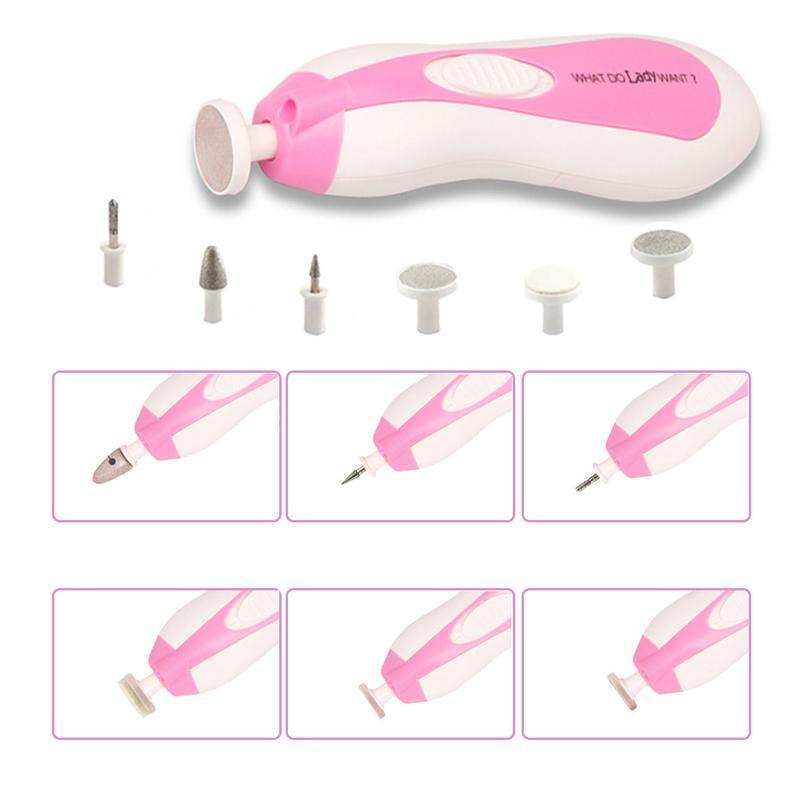 6 en 1 Set Manucure Pedicure Electrique