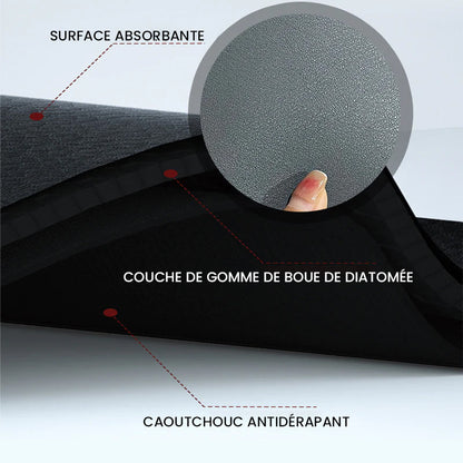 Tampon absorbant pour robinet de boue de diatomée