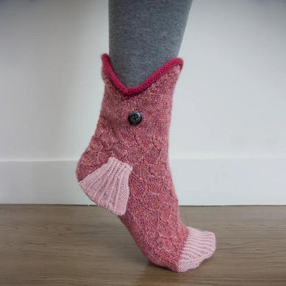🎅Vente de Noël🎅Chaussettes En Forme De l'Animal Mignon Tricotées En Laine